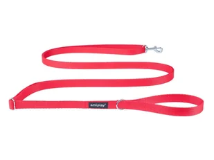 Ami Play Smycz regulowana Easy Fix Basic M 160-300 x 1,5cm czerwony - Smycze dla psów - miniaturka - grafika 1