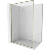 Ścianki i drzwi prysznicowe - Mexen Kioto-F L ścianka prysznicowa Walk-in z ramką 110 x 202 cm, transparent 8 mm, złota - 800-110-174-50-00 - miniaturka - grafika 1