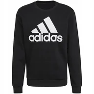 Bluzy męskie - Bluza męska adidas Essentials Big Logo czarna GK9074 M - miniaturka - grafika 1
