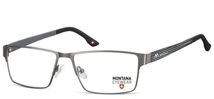 Okulary oprawki korekcyjne metalowe pełne MM612B szare - Okulary korekcyjne, oprawki, szkła - miniaturka - grafika 1