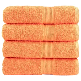 vidaXL Ręczniki kąpielowe, premium, 4 szt., 100x150 cm, bawełna 100% - Ręczniki - miniaturka - grafika 1