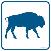 Systemy ekspozycyjne i znaki informacyjne - RA100 ŻUBRY, PN - PŁYTA PCV 1MM; (300X300MM) - miniaturka - grafika 1