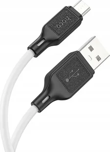 Kabel USB Hoco HOCO kabel USB A do Micro USB 2,4A X90 1 m biały - Kable USB - miniaturka - grafika 1