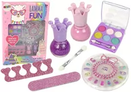 Zabawki kreatywne - Zestaw do makijażu Wesoła Lama - Leantoys - miniaturka - grafika 1