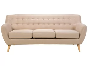 Beliani Sofa 3-osobowa beżowa MOTALA 41757 - Sofy i kanapy - miniaturka - grafika 1