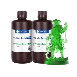 drukarka 3D, kompatybilność z żywicą UV, technologia szybkiego utwardzania, Tran green 2 KG - Filamenty i akcesoria do drukarek 3D - miniaturka - grafika 1