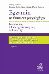 C.H.Beck Egzamin na tłumacza przysięgłego. Komentarz teksty egzaminacyjne dokumenty - E-booki - prawo - miniaturka - grafika 1