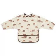 Śliniaki i fartuszki - Jollein - Śliniak fartuszkowy wodoodporny z kieszonką Savannah - miniaturka - grafika 1