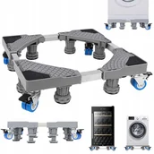 Akcesoria i części do pralek i suszarek - Mobilna Podstawa Pod Pralkę Lodówkę Z Regulacją Nóg I 4 Kółkami Stabilna - miniaturka - grafika 1