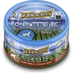 Princess prince Premium Tuńczyk Pacyficzny Krewetki Vannamei 170g - Mokra karma dla kotów - miniaturka - grafika 2