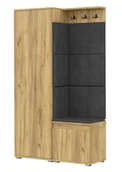 Meble do przedpokoju - Garderoba z szafką na buty dąb craft + szary K5-B14 - miniaturka - grafika 1
