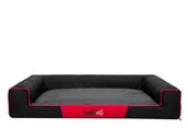 Legowiska dla psów - Legowisko dla psa HOBBYDOG Victoria, rozmiar XL, 100x66 cm, czarny z grafitowym - miniaturka - grafika 1