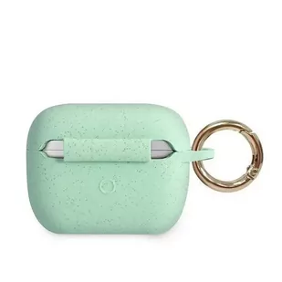 Guess GUACAPSILGLGN AirPods Pro cover zielony/green Silicone Glitter - Akcesoria do słuchawek - miniaturka - grafika 2