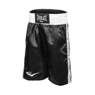 Kimona, stroje i obuwie - EVERLAST Spodenki bokserskie BOXING TRUNKS PRO - Black/White - S - miniaturka - grafika 1