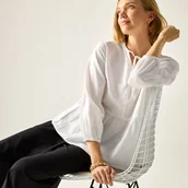 Koszule damskie - Regatta Bluzka damska Primden Biały, Cotton, Rozmiar: 38 - miniaturka - grafika 1