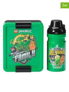 LEGO 2-częściowy zestaw "Ninjago" w kolorze zielonym - Sztućce dla dzieci - miniaturka - grafika 1