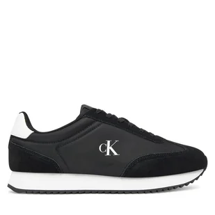 Sneakersy Calvin Klein Jeans Runner Laceup Mg Nylon Mix YW0YW01828 Czarny - Sneakersy damskie - miniaturka - grafika 1