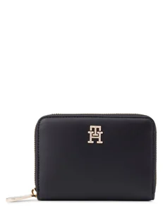 Tommy Hilfiger Portfel damski Kobiety Sztuczna skóra czarny jednolity, ONE SIZE - Portfele - miniaturka - grafika 1