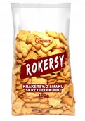 Krakersy - GRONA Rokersy Krakersy o Smaku Skrzydełek BBQ Pyszna Przekąska 400g - miniaturka - grafika 1