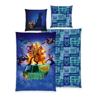 Pościel dla dzieci - Pościel 140x200 Scooby Doo granatowa kolorowa poszewka 70x90 - miniaturka - grafika 1