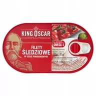 Konserwy i dania rybne - King Oscar KING OSCAR FILETY ŚLEDZIOWE W SOSIE POMIDOROWYM 170 G zakupy dla domu i biura! 19522 - miniaturka - grafika 1