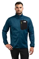 Bluzy damskie - Bluza crest fz-midnight petrol-tnf black - THE NORTH FACE - miniaturka - grafika 1