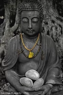 Plakaty - Plakat, Kamienny Budda - Buddha stone, 61x91,5 cm - miniaturka - grafika 1