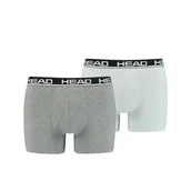 Majtki męskie - Head Bokserki Męskie Basic Boxer 2P Gray 701202741 012 Xl - miniaturka - grafika 1