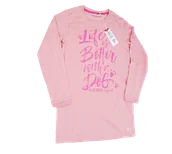 Sukienki i spódniczki dla dziewczynek - LEE COOPER SUKIENKA DZIEWCZĘCA DRESOWA 158cm - miniaturka - grafika 1