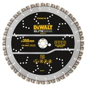 Tarcze do pił - DeWalt DT20465-QZ segmentowa tarcza diamentowa do cięcia betonu zbrojonego 350x25,4 mm Elite - miniaturka - grafika 1