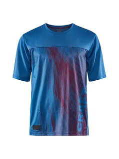 Koszulki sportowe męskie - Craft Koszulka kolarska "Core Offroad XTS" w kolorze niebiesko-ciemnofioletowym - grafika 1