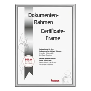 Ramka HAMA Detroit 21x29.7 Srebrny - Ramki na zdjęcia - miniaturka - grafika 1