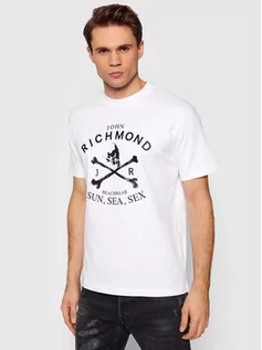 Koszulki i topy damskie - John Richmond T-Shirt Tress UMP22105TS Biały Regular Fit - grafika 1