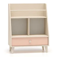 Półki i regały dla dzieci - Regał młodzieżowy MEVEL 09 Różowy, piaskowy beż SZYBKA WYSYŁKA - miniaturka - grafika 1