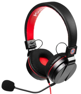 Snakebyte HeadSet FC Bayern München Czarno-Czerwone - Słuchawki - miniaturka - grafika 1