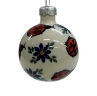 Bombki - Ceramiczna bombka mała Ceramika Bolesławiec - miniaturka - grafika 1