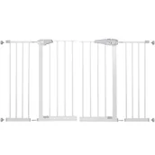 Zabezpieczenia dla dzieci - Springos Bramka zabezpieczająca rozporowa do 141cm biała SG0001AA - miniaturka - grafika 1