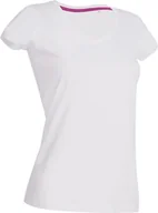 Koszulki i topy damskie - Stedman ST9130 Koszulka damska V-Neck Megan - Kolor: Biały - Rozmiar: L - miniaturka - grafika 1