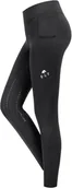 Bryczesy - Waldhausen Legginsy jeździeckie damskie ELLA ELT - black - miniaturka - grafika 1