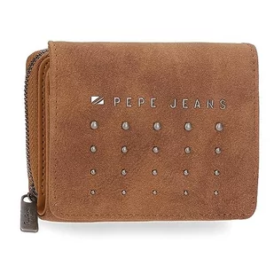 Pepe Jeans Holly portfel z portmonetką, brązowy, 10 x 8 x 3 cm, sztuczna skóra, brązowy, rozmiar uniwersalny, brązowy, Einheitsgröße, portfel z portfelem - Portfele - miniaturka - grafika 1