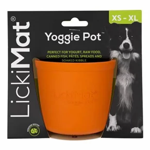 Lickimat® Yoggie Pot Pomarańczowy - Miski dla psów - miniaturka - grafika 1