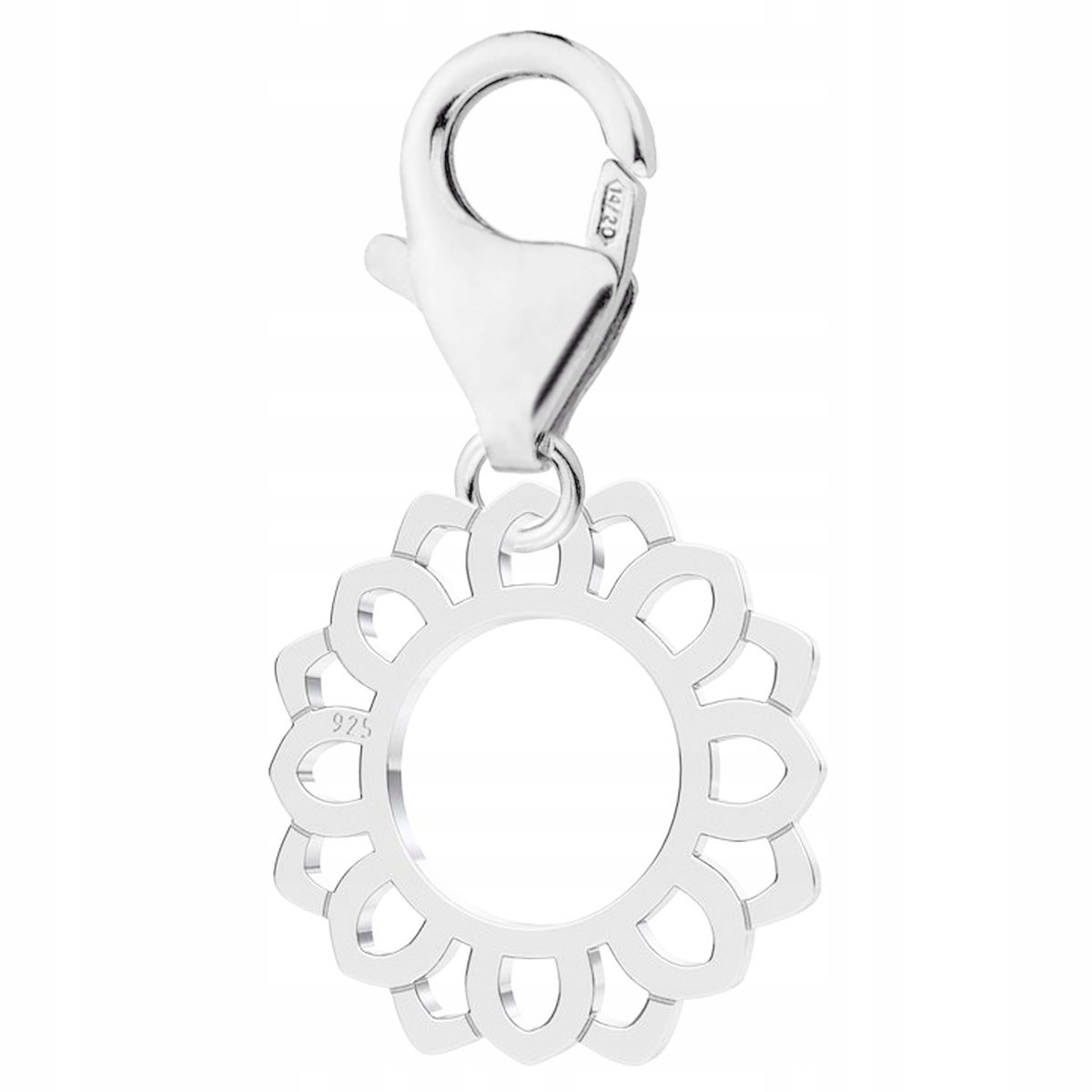 Zawieszka wisząca Rozeta Kwiat srebro 925