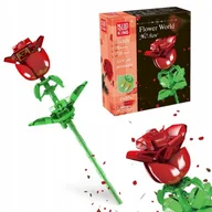 Klocki - WIECZNA RÓŻA KLOCKI MOULD KING 24005 PREZENT NA WALENTYNKI KLOCKI KWIATY - miniaturka - grafika 1