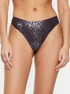 Majtki damskie - Chantelle Stringi Soft Stretch C11DG9 Granatowy - miniaturka - grafika 1