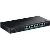 Switche - Trendnet TPE-BG380 łącza sieciowe Nie zarządzany 2.5G Ethernet (100/1000/2500) Obsługa PoE Czarny TPE-BG380 - miniaturka - grafika 1