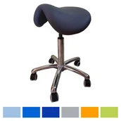 Stoły i łóżka do masażu - Taboret siodło z regulacją wysokości na kółkach SUMER - miniaturka - grafika 1