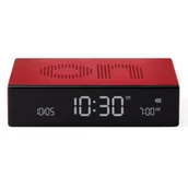 Dekoracje domu - Budzik LEXON Flip Premium LR152R Czerwony - miniaturka - grafika 1