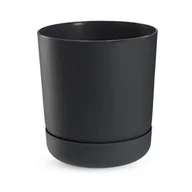 Donice - Doniczka Kama z podstawką 17 cm, antracyt - miniaturka - grafika 1