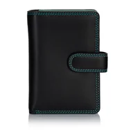 Portfele - Zgrabny kolorowy portfel damski Visconti RB-51 RFID - czarny - miniaturka - grafika 1