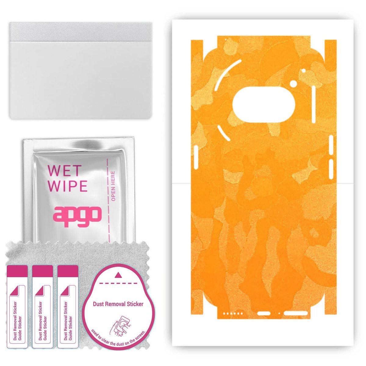 Folia naklejka skórka strukturalna na TYŁ+BOKI do Nothing Phone (2a) Plus - Moro Camo Żółty - apgo SKINS